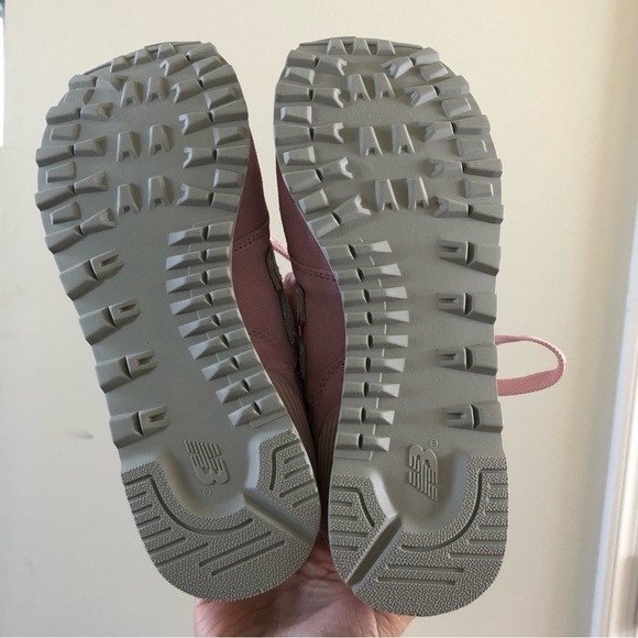 New Balance 574 Light Pink Shattered Pearl Lace Up Sneakers 6.5 - Picture 6 of 8